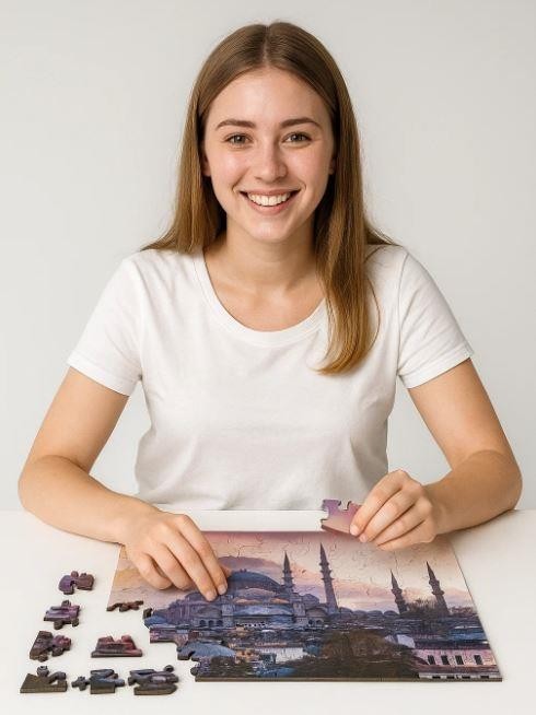 Фигурный пазл деревянный "Citypuzzles Стамбул" (100 элементов)