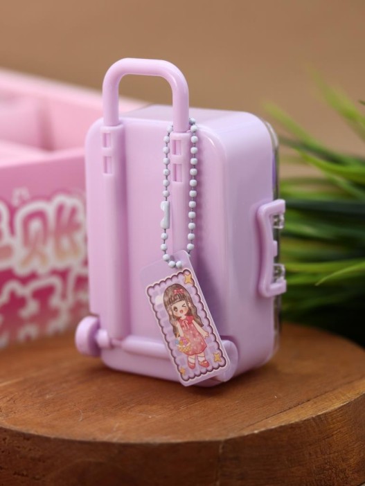 Набор декоративного скотча 6 шт. + диспенсер &quot;Suitcase&quot;, purple (13.5*6*4.5см) 