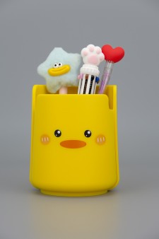 Стакан для канцелярских принадлежностей "Chick", yellow