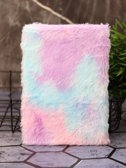 Блокнот плюшевый &quot;Unicorn head&quot;, colorful, 21х14,5 см, плотность 80 гр. 