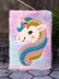Блокнот плюшевый "Unicorn head", colorful