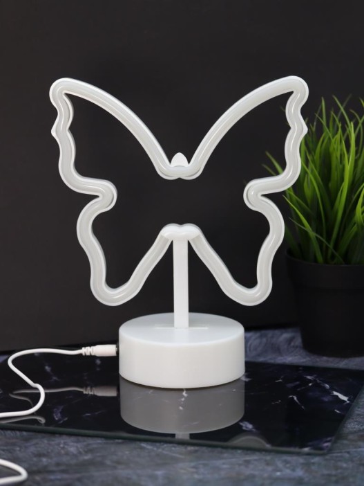Неоновый LED ночник настольный &quot;Butterfly&quot;, свечение mix (20*23,5 см) 