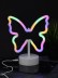 Неоновый LED ночник настольный &quot;Butterfly&quot;, свечение mix (20*23,5 см) 