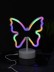 Неоновый LED ночник настольный &quot;Butterfly&quot;, свечение mix (20*23,5 см) 