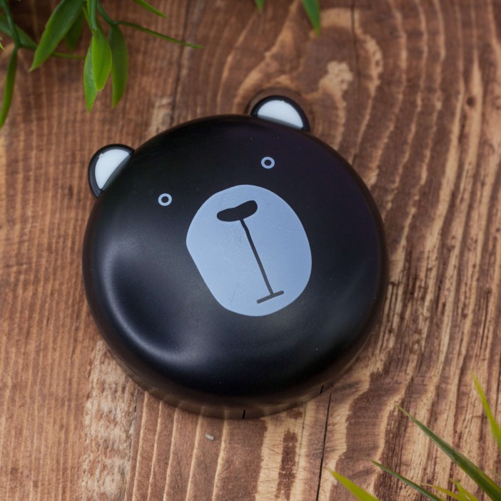 Контейнер для линз "Bear", black mix 