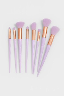 Набор кистей для макияжа "Prism Beauty", 8 кистей, purple
