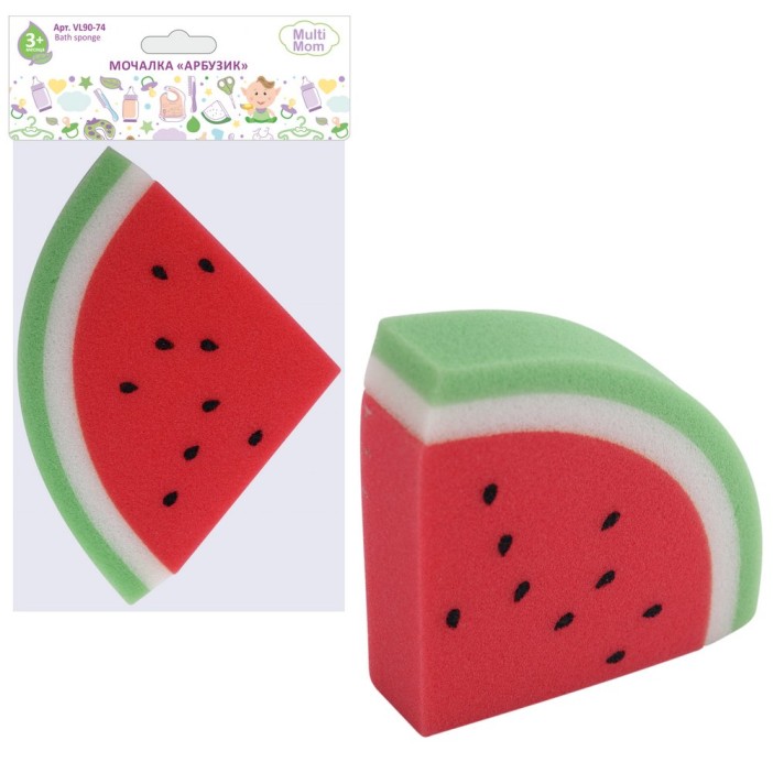 Мочалка &quot;Арбузик&quot; (12х12х3 см) 