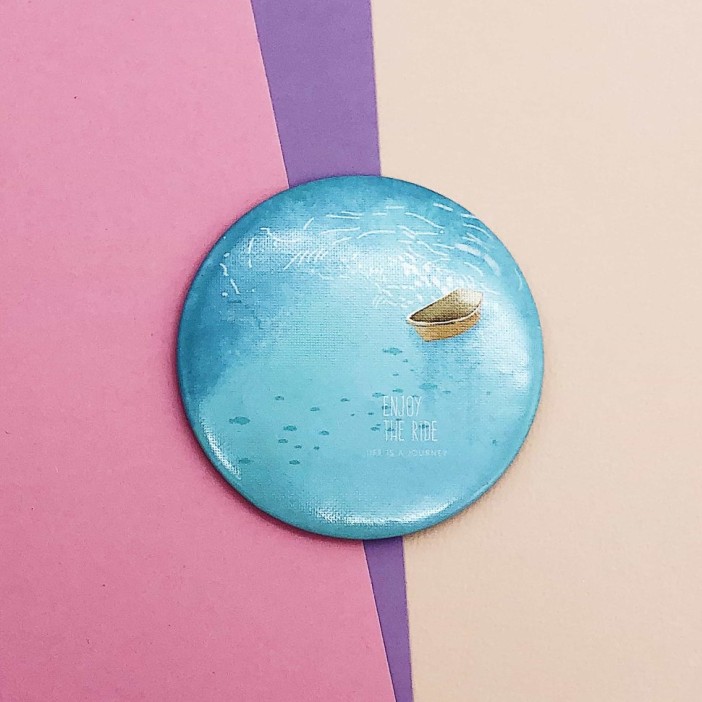 533BM Зеркало "Enjoy the ride", green 