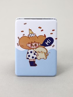 Зеркало "Girl bread hi", blue