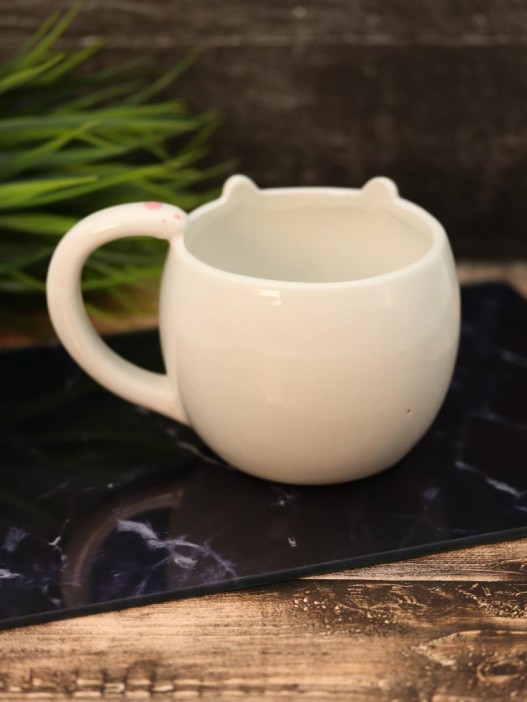 Кружка керамическая «Rabbit dream big», white (450 мл) 