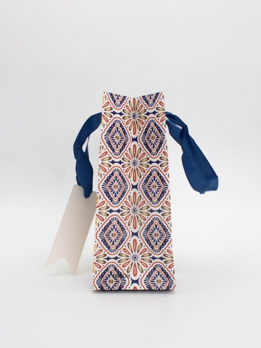 Пакет подарочный «Arabic patterns», blue (18*23*10) 