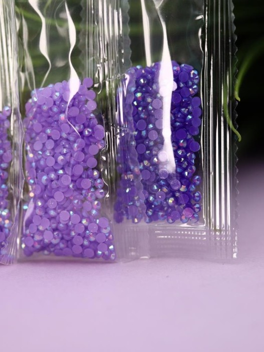 Алмазная мозаика на брелоке Draw Me! «Purple bear», (4.5*3.5*8 см) 