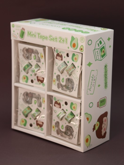 Набор декоративного скотча 2 шт. + диспенсер "Avogirl", шоу-бокс 20 шт. 