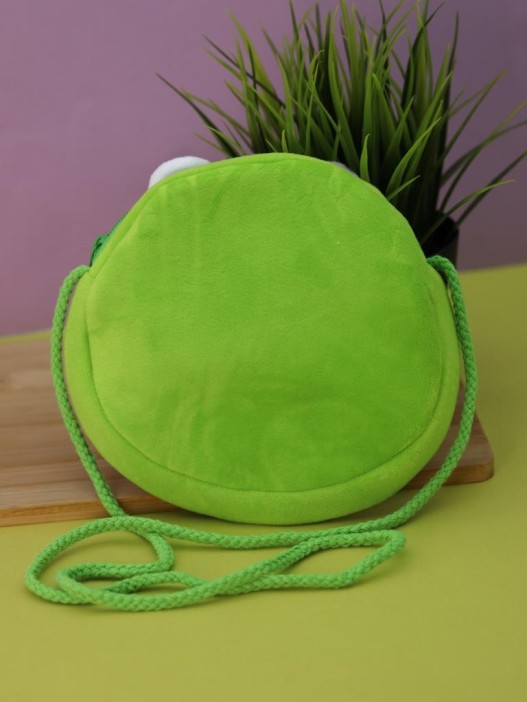 Сумочка плюшевая &quot;Frog&quot;, green (16*14 см) 