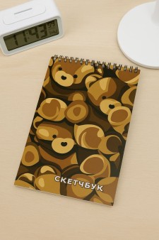 Скетчбук DRAW ME! «Мишка», 14х20 см, плотность 100 гр