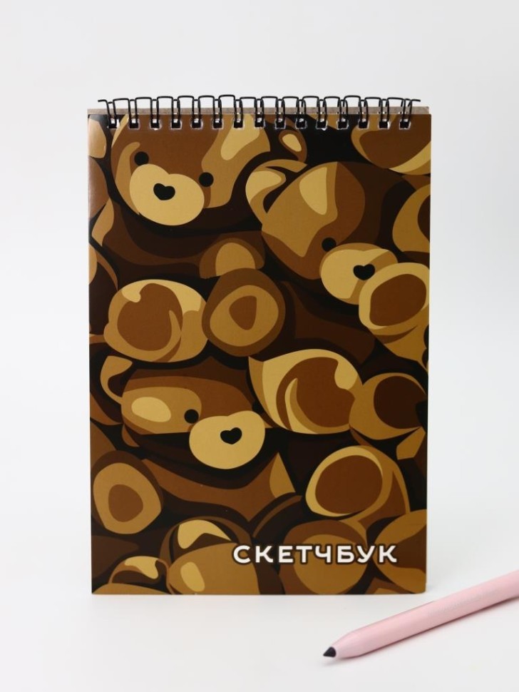 Блокнот для зарисовок DRAW ME! "Мишка", 14х20 см, плотность 100 гр