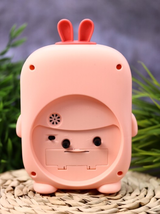 Часы-будильник «Rainbow rabbit», pink (14,5х12 см) 