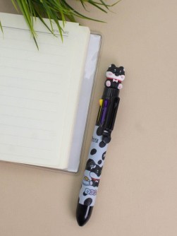 Разноцветная ручка 8 в 1 "Cute dog", black