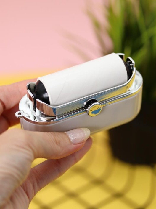 Ролик для чистки одежды компактный iLikeGift &quot;White and green box&quot;, (6,5*8,5*3,5 см) 