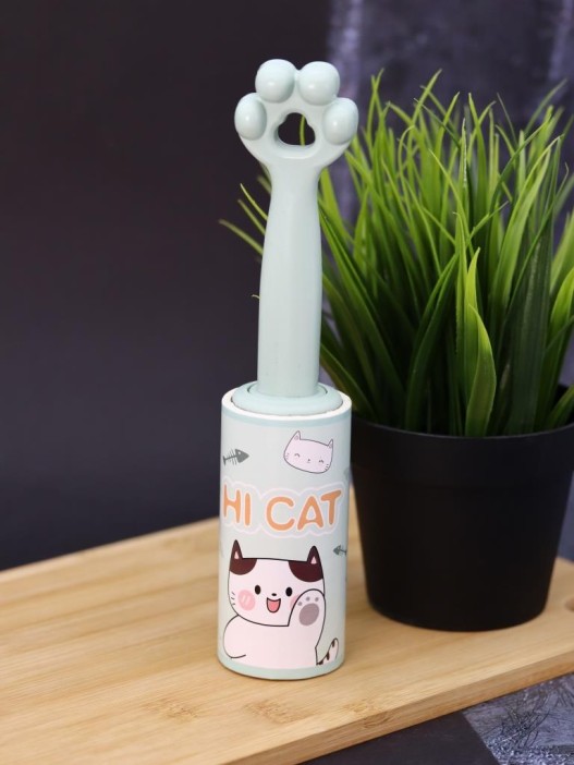 Ролик для чистки одежды &quot;Turquoise cat paw&quot;, 10 см*60 листов 