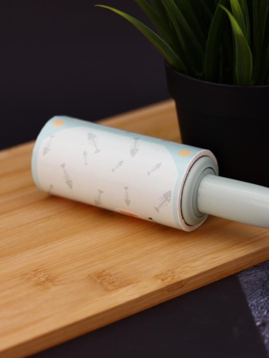 Ролик для чистки одежды &quot;Turquoise cat paw&quot;, 10 см*60 листов 