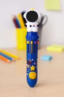 Разноцветная ручка 10 в 1 "The White Cosmonaut", black