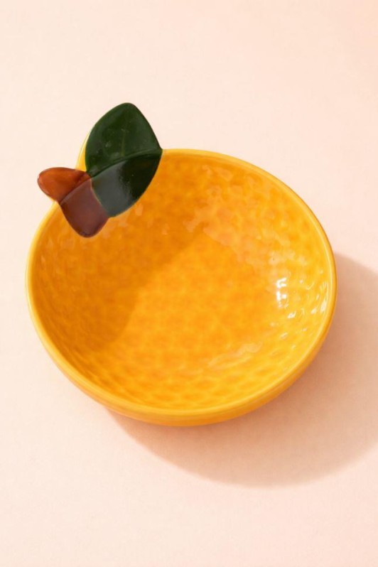 Набор керамических соусников 10шт. "Мандарин", оранжевый (11х11 см) 