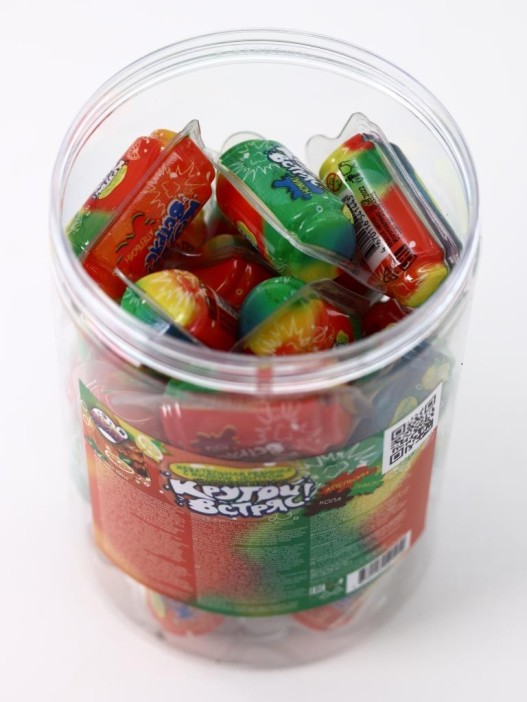 Жевательная резинка с жидким центром «Крутой встряс», 30 шт. 