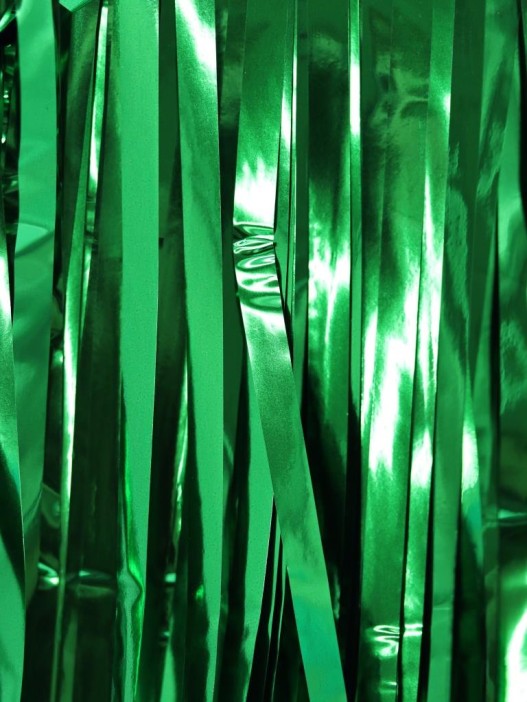 Праздничный занавес, дождик для фотозоны &quot;Rain&quot;, green (100*200 см) 