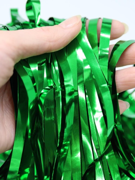 Праздничный занавес, дождик для фотозоны &quot;Rain&quot;, green (100*200 см) 