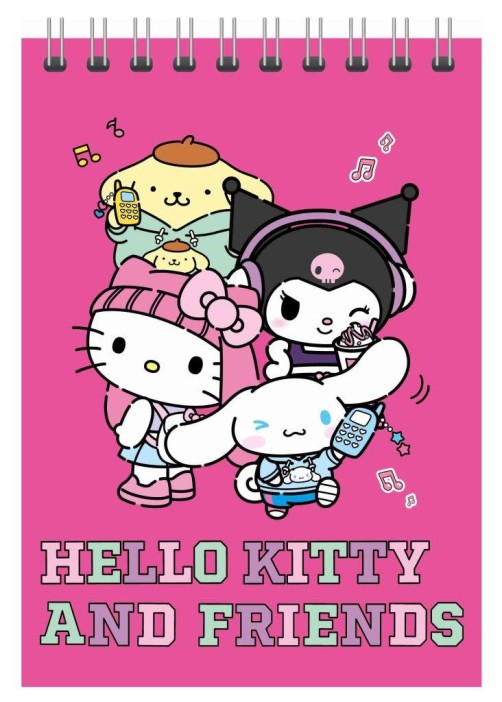 Блокнот А5 &quot;Куроми&quot;, 60 л, клетка, на гребне, обложка 200 гр/м2, (141*201мм) 