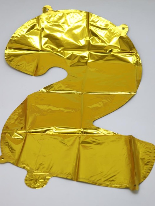 Шар фольгированный &quot;Milestone moments&quot; цифра 2, золото (40 см) 