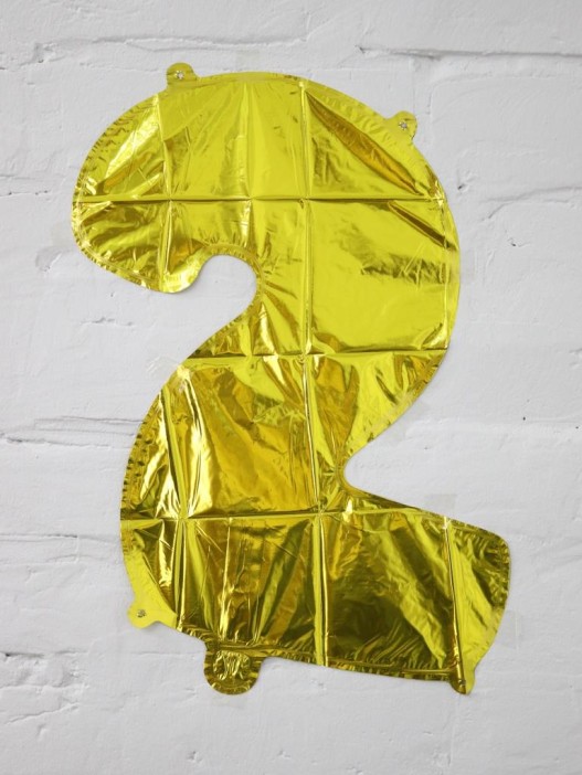 Шар фольгированный &quot;Milestone moments&quot; цифра 2, золото (40 см) 