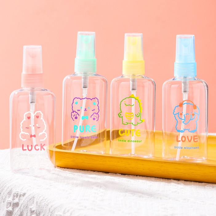 Дорожная бутылочка "Little dinosaur cute", yellow (100 ml) 