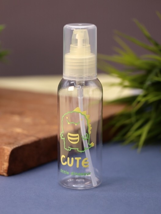 Дорожная бутылочка "Little dinosaur cute", yellow (100 ml) 