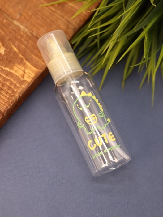 Дорожная бутылочка "Little dinosaur cute", yellow (100 ml) 
