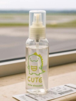 Дорожная бутылочка "Little dinosaur cute", yellow (100 ml)