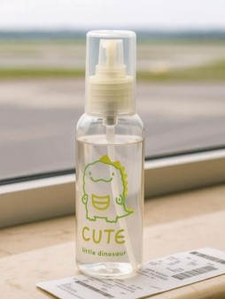 Дорожная бутылочка "Динозаврик", желтая (100мл)