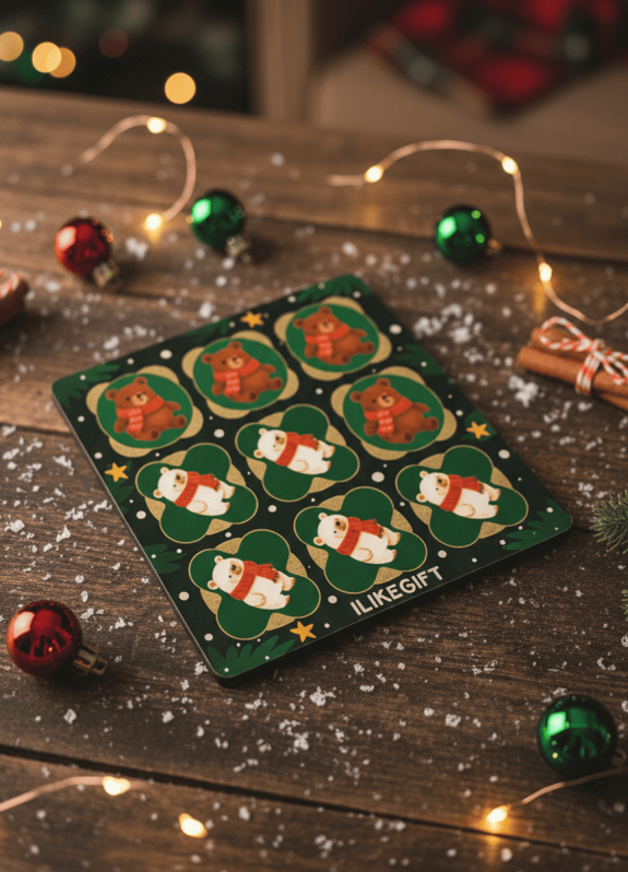 Игра настольная из дерева iLikeGift &quot;Крестики-нолики Мишки&quot; 