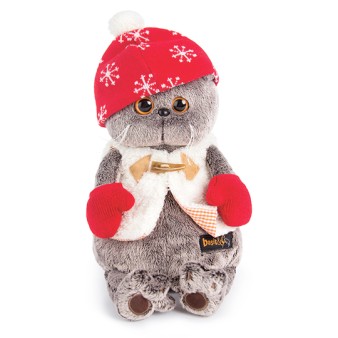 Мягкая игрушка «Кот Басик в варежках» (25 см)