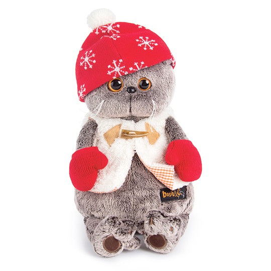 Мягкая игрушка «Кот Басик в варежках» (25 см)