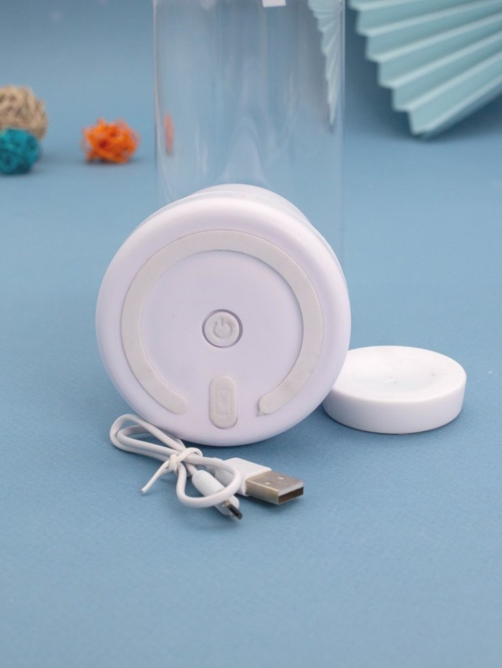 Блендер портативный "Упрощай", белый, USB, (21,5*7,5 см)