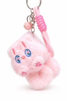 Плюшевое раскладное зеркало с брелоком "Sweet cat", розовое (8.7*6.5 см)