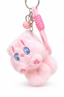 Плюшевое раскладное зеркало с брелоком "Sweet cat", розовое (8.7*6.5 см)