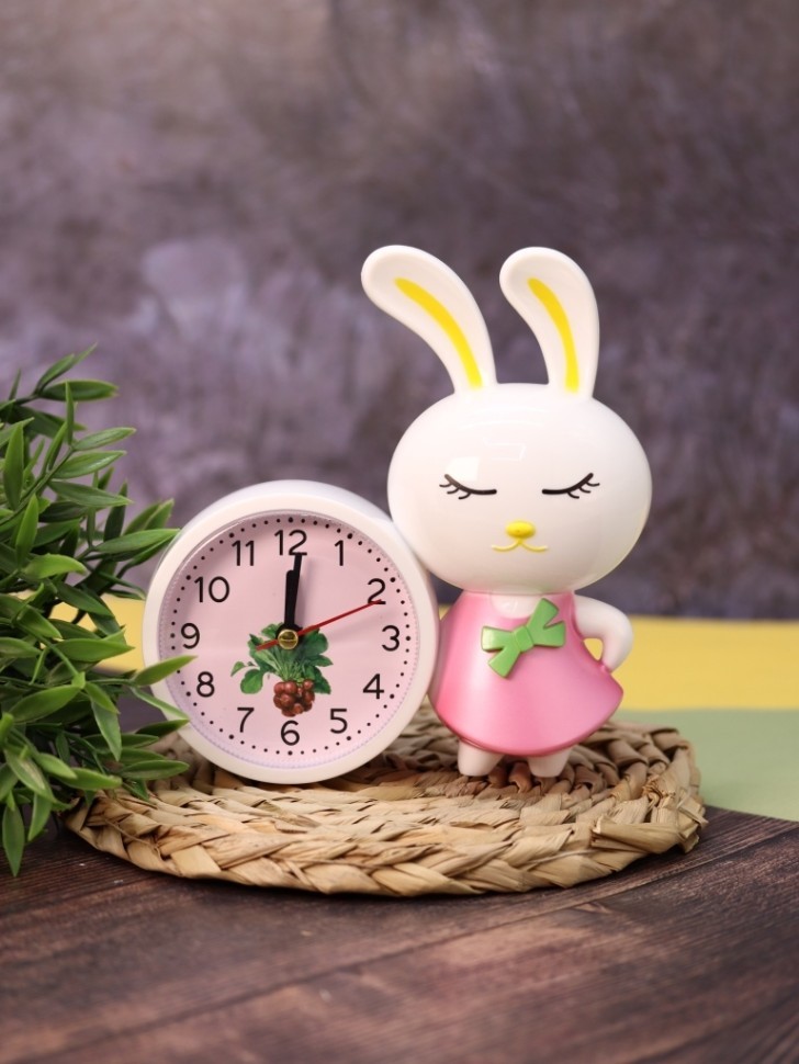 Часы-будильник "Bunny Buzz", pink
