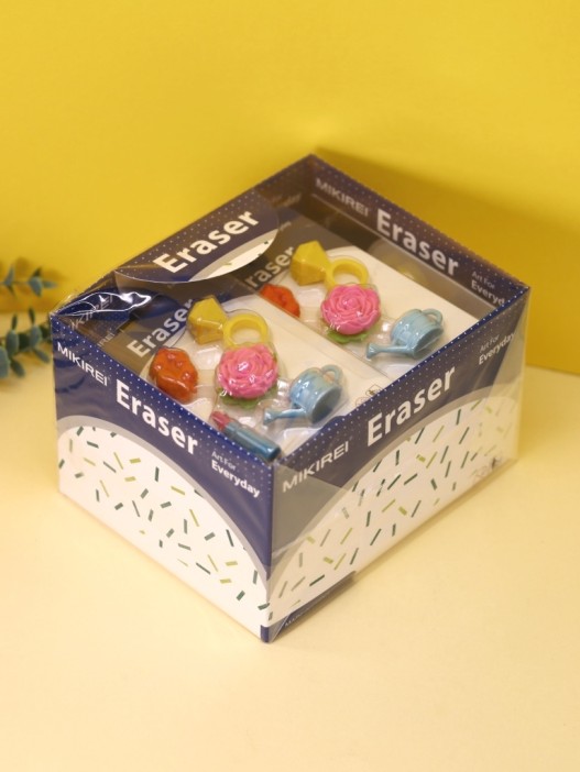 Ластики &quot;Flowerbed&quot;, шоу-бокс 12 шт. 