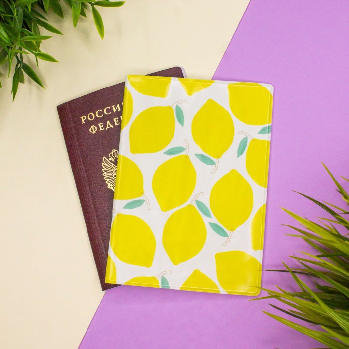ОБЛОЖКА ДЛЯ ПАСПОРТА &quot;Lemongrass&quot;, плотность 560 мкм 