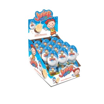 Шоколадное яйцо сюрприз "Egg Junior Boys", с кремом для мальчиков, 24шт.