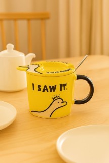 Кружка «I SAW IT.», yellow (450 ml)