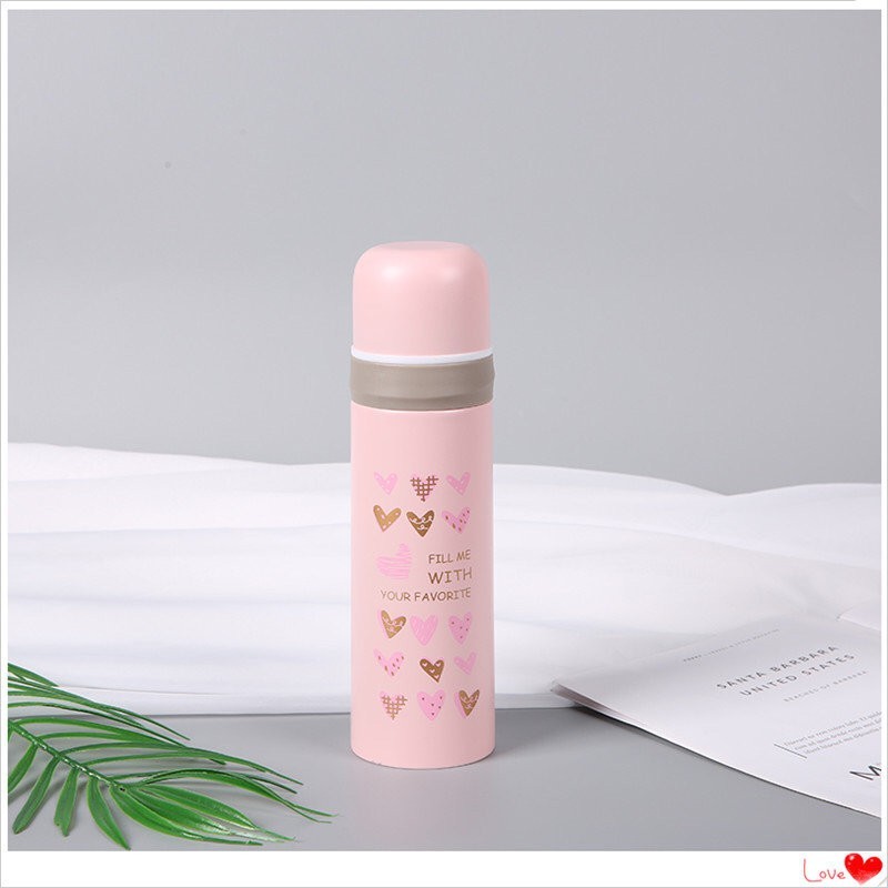 M-2787W Термос "Fill me with your favorite", pink (500ml)